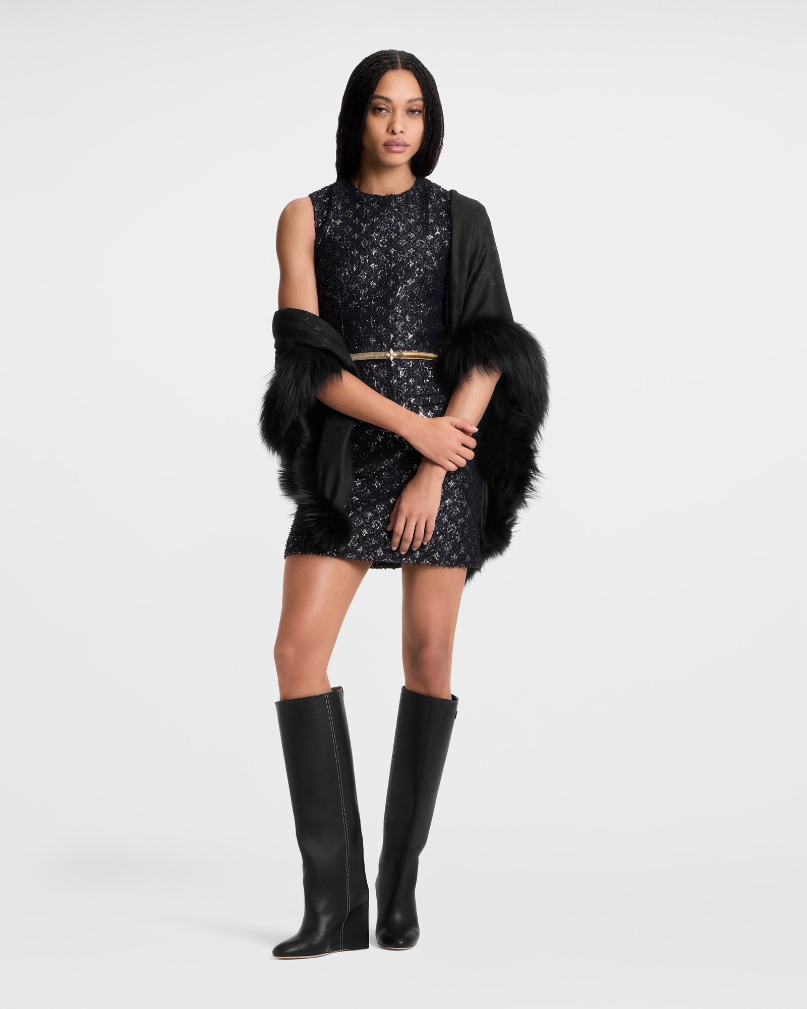 ベルト・ミニ フラワーグラム 15MM リバーシブル ｜ルイ・ヴィトン